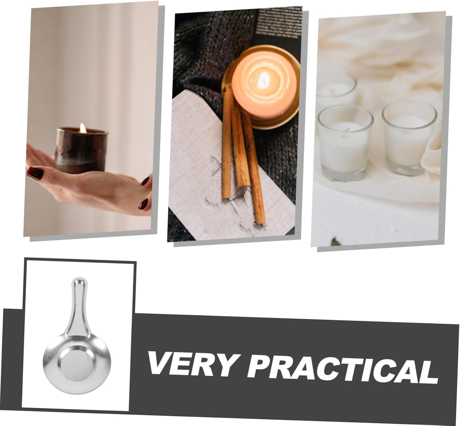 5pcs Stainless Steel Candle Snuffer Extinguisher Tool