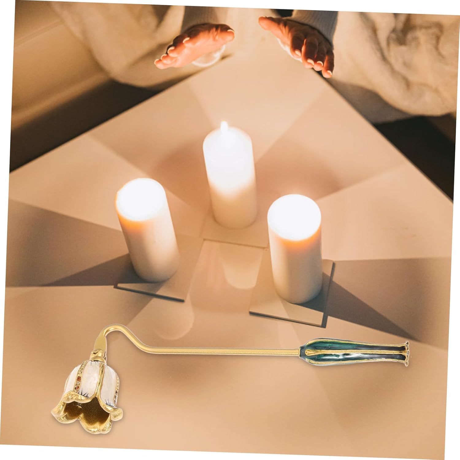 Zerodeko Candle Snuffer with Enamel Finish