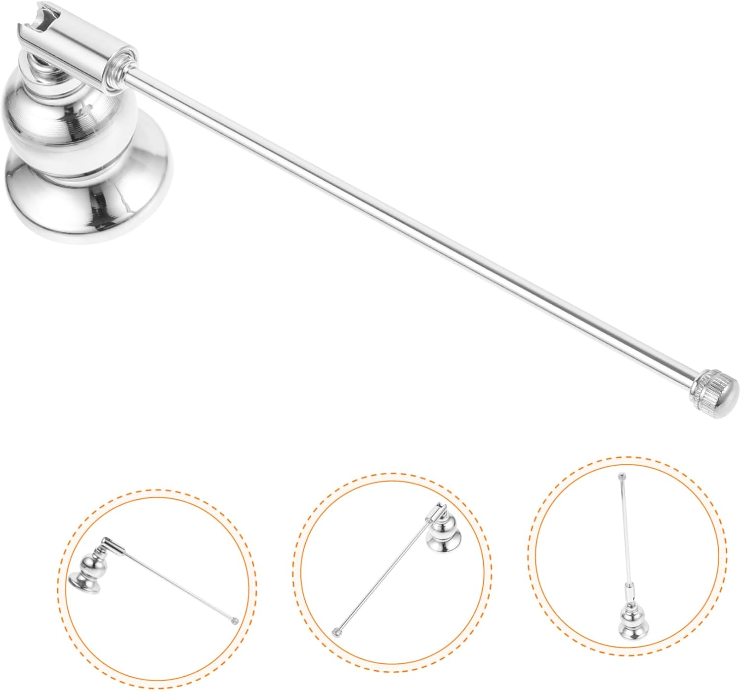 STOBAZA Candle Snuffer Handle with Unique Decorative Design