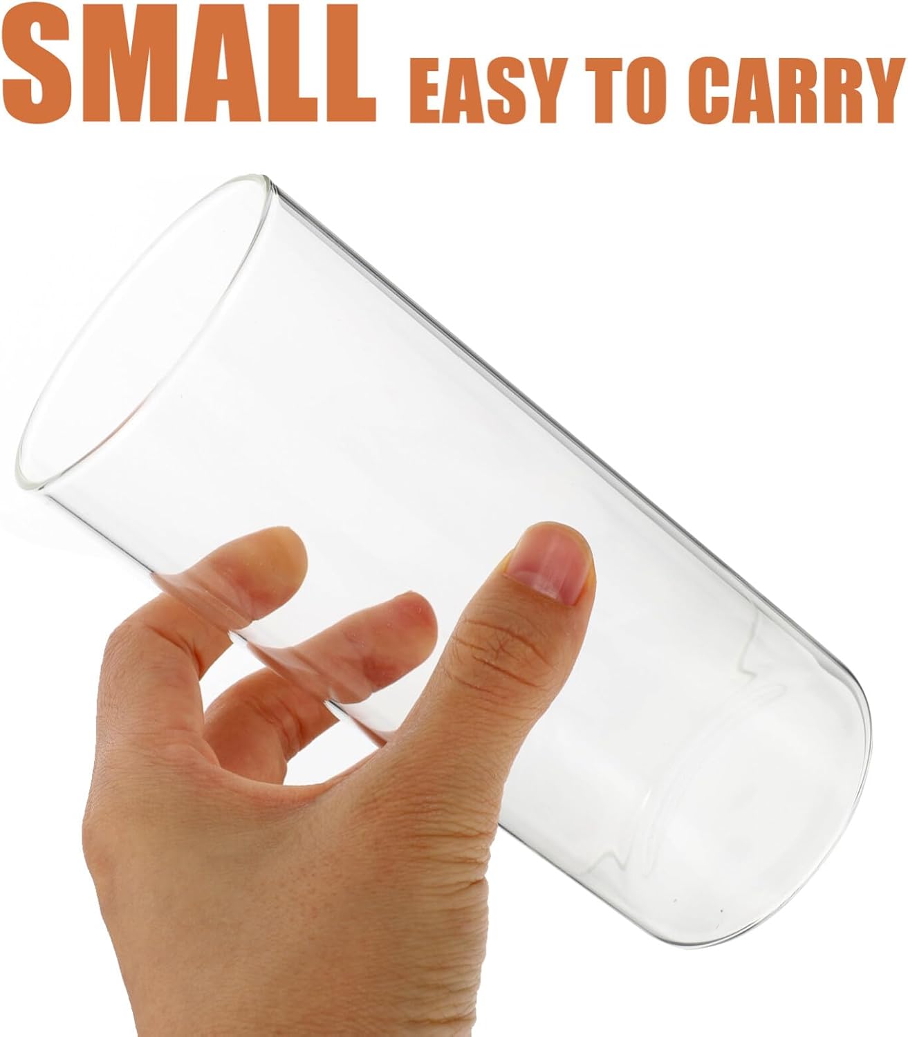 15PCS Clear Glass Candle Shade Holder Set