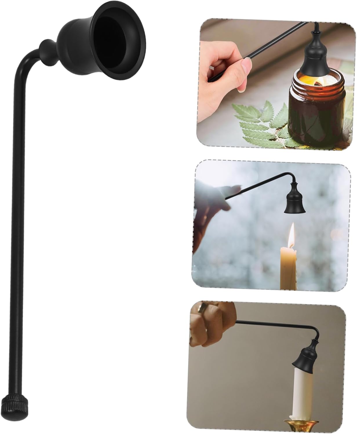Levemolo Candle Snuffer Metal Wick Extinguisher Tool for Scented Candles