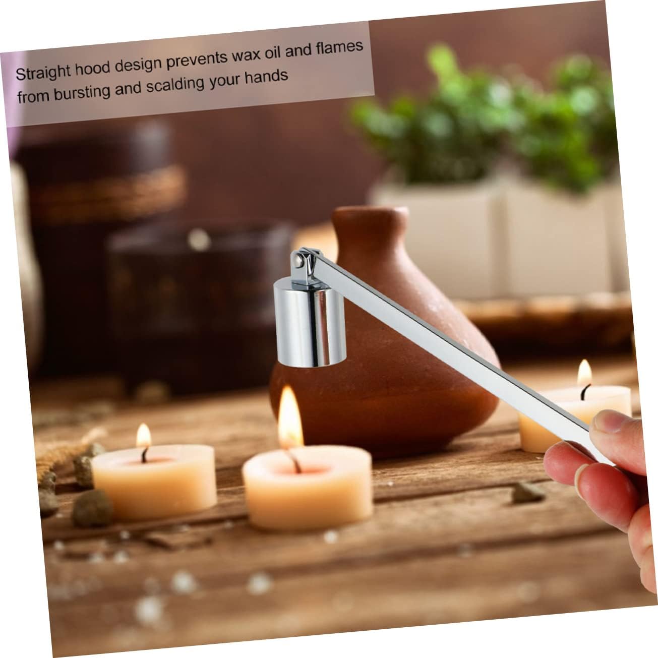 2pcs Elegant Candle Snuffer with Wick Protector for Home Wedding Parties
