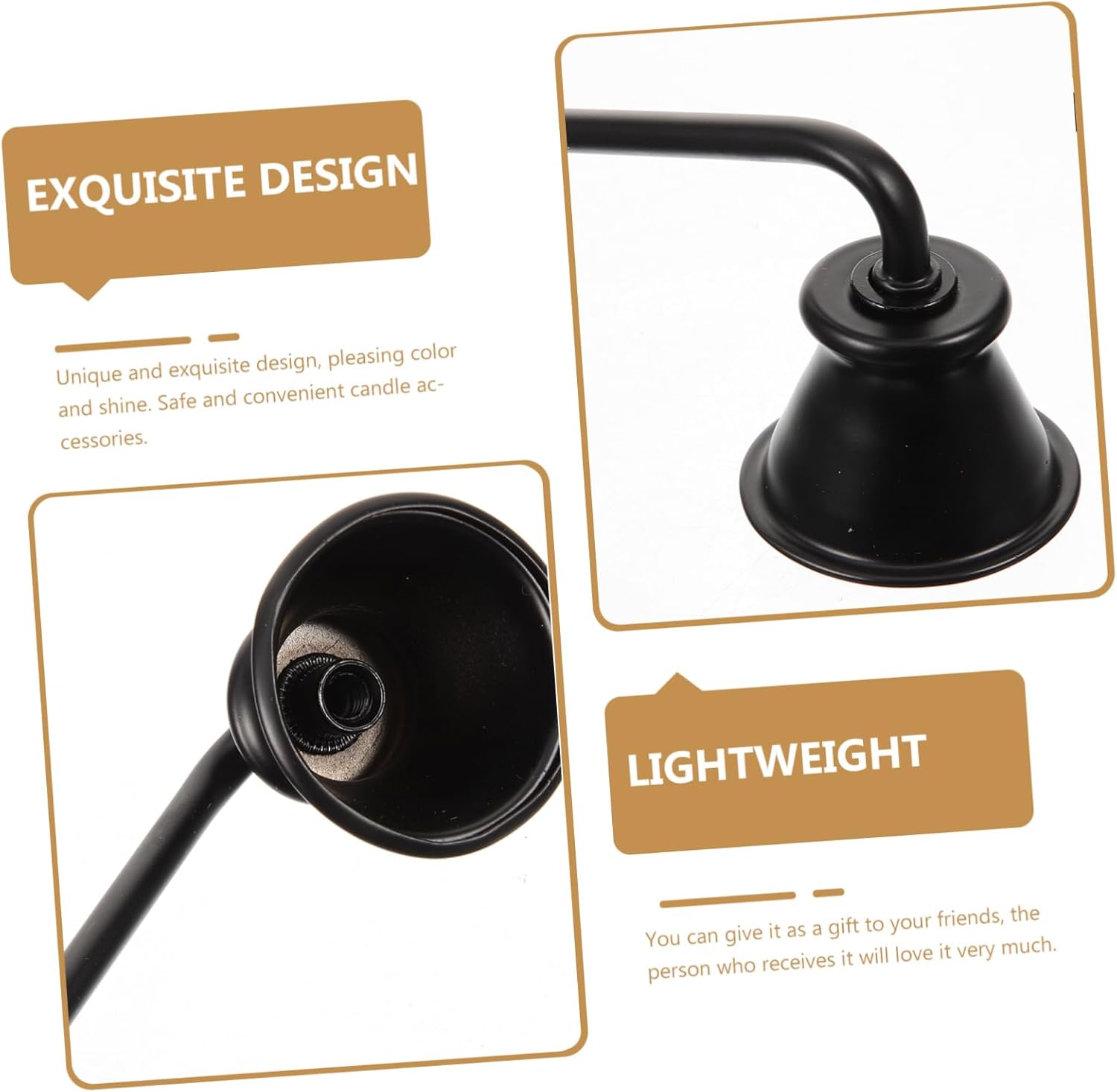 HOOTNEE Candle Snuffer Cover for Safe Extinguishing