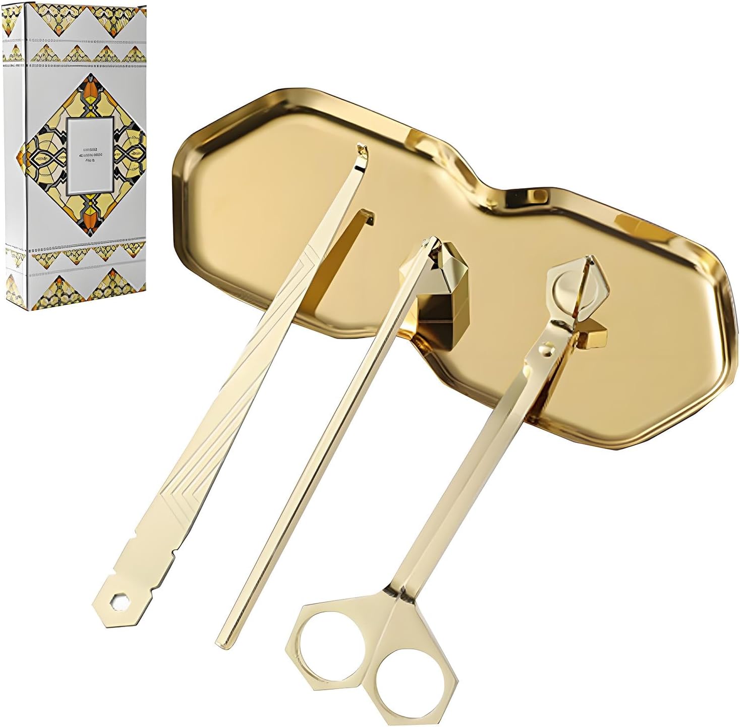 Premium 4 in 1 Candle Accessory Set - Gold