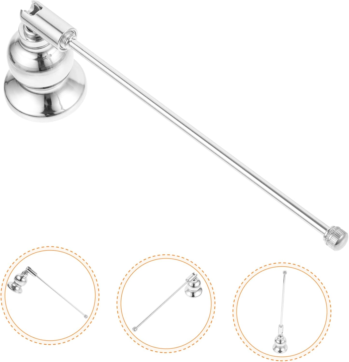 Elegant Bell Candle Snuffer Handle for Home and Dorm Use