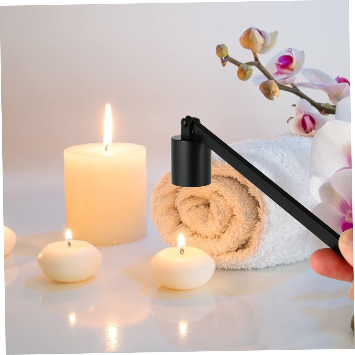 3pcs Candle Snuffer Set with Holders and Flame Extinguisher Tool