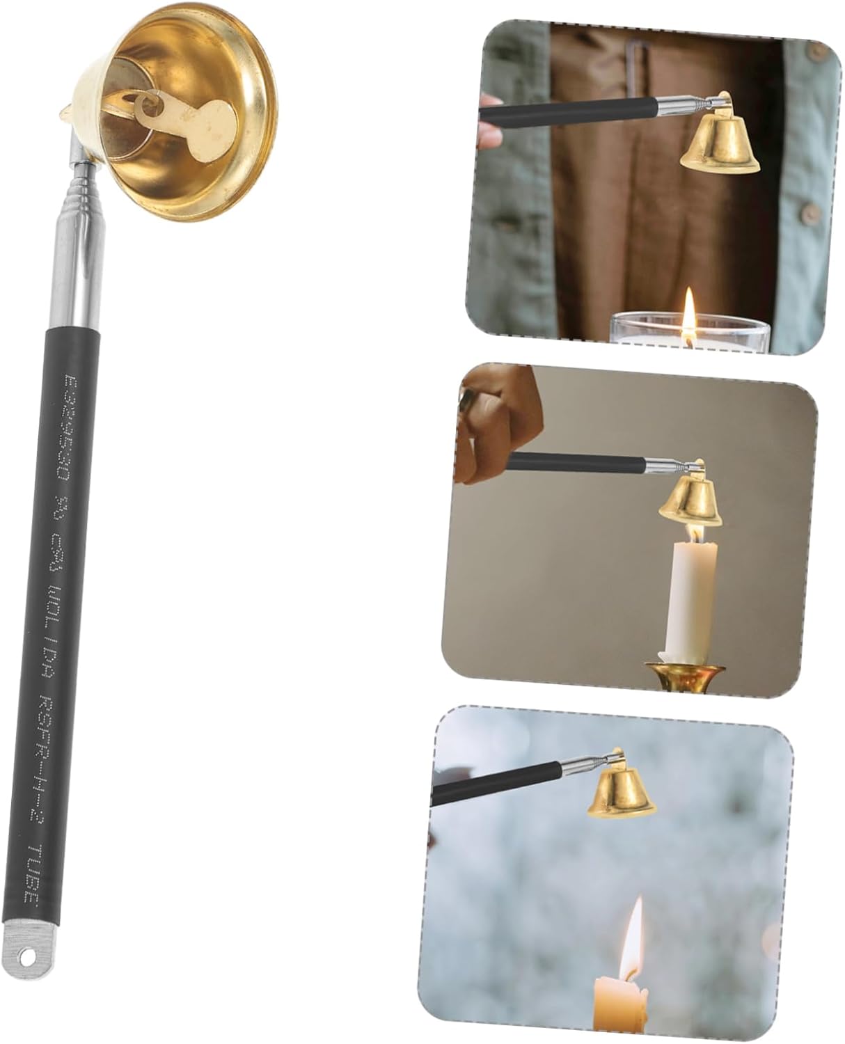 Stylish Candle Wick Snuffer with Long Reach for Easy Extinguishing