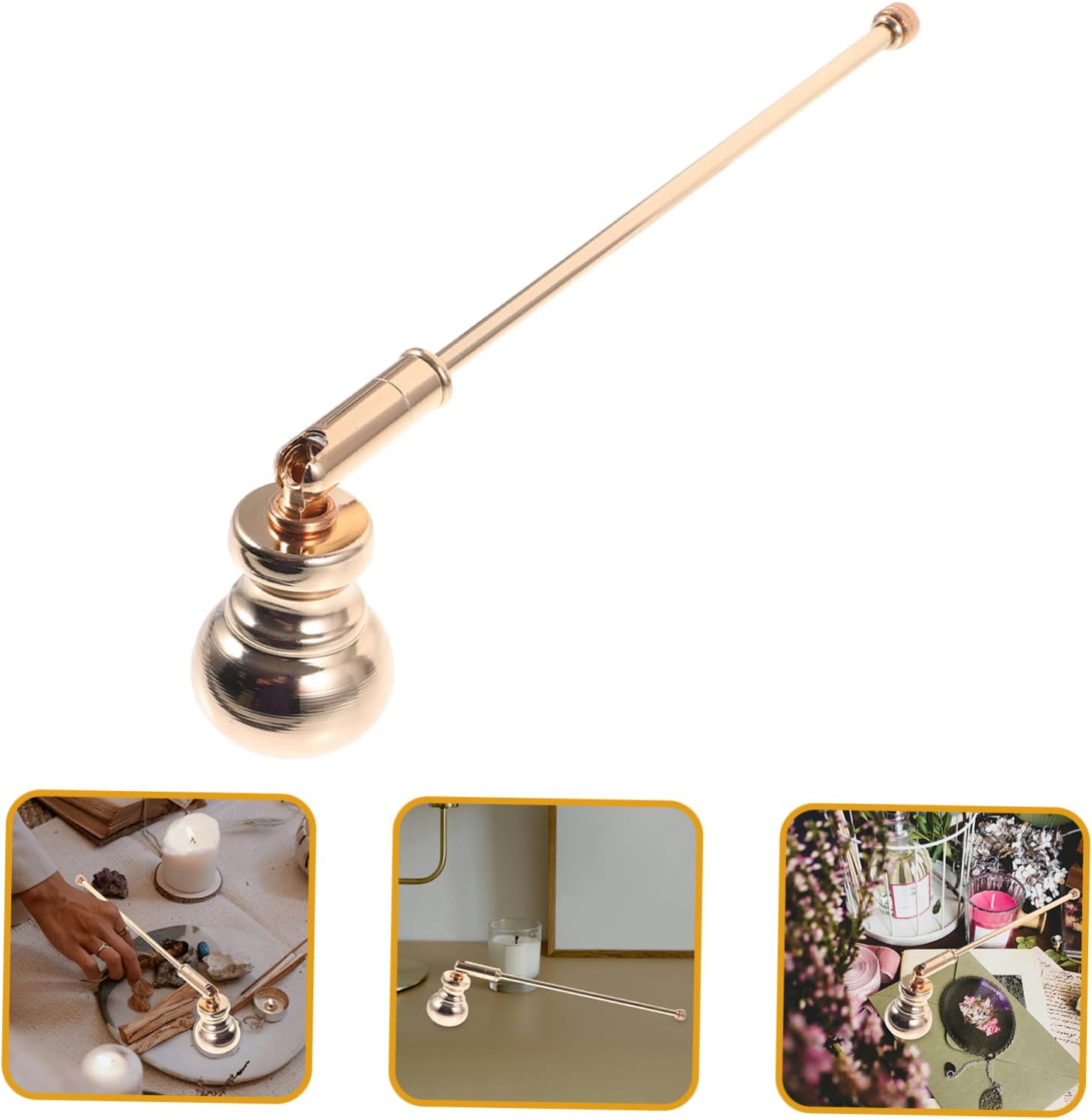 Unique Candle Snuffer with Comfortable Grip for Everlasting Candles