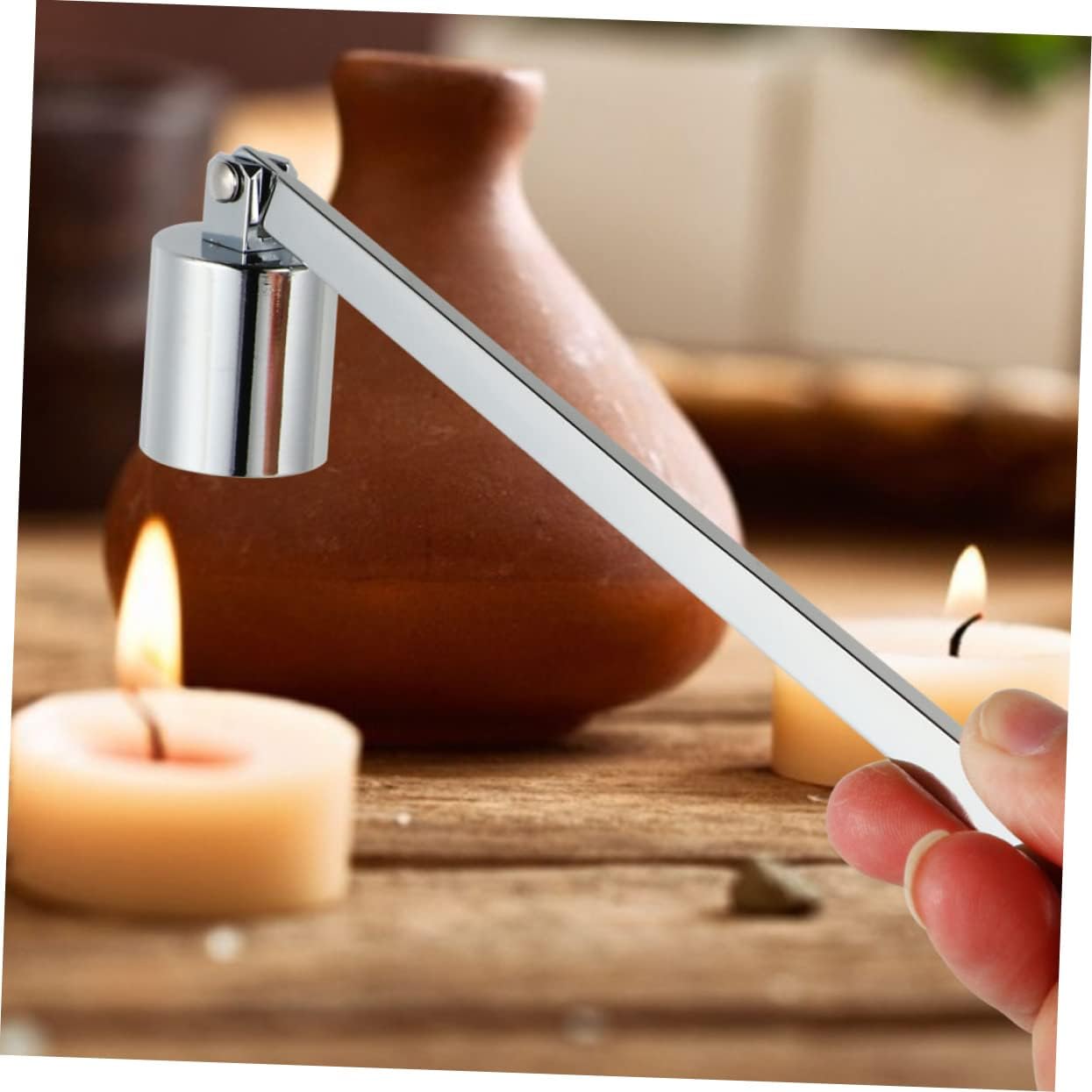 2pcs Elegant Candle Snuffer with Wick Protector for Home Wedding Parties