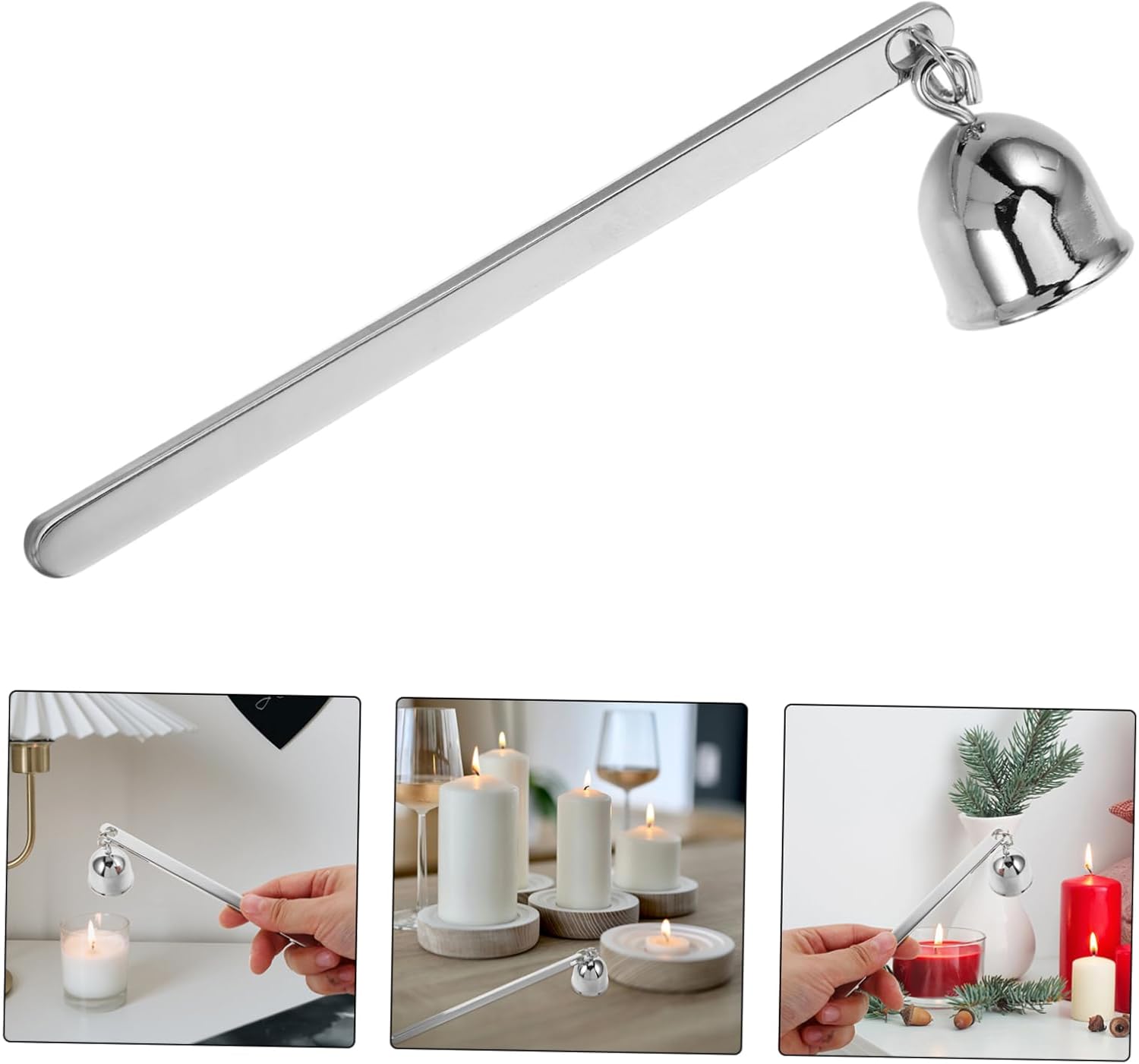 Zerodeko Candle Snuffer Handle Stainless Steel