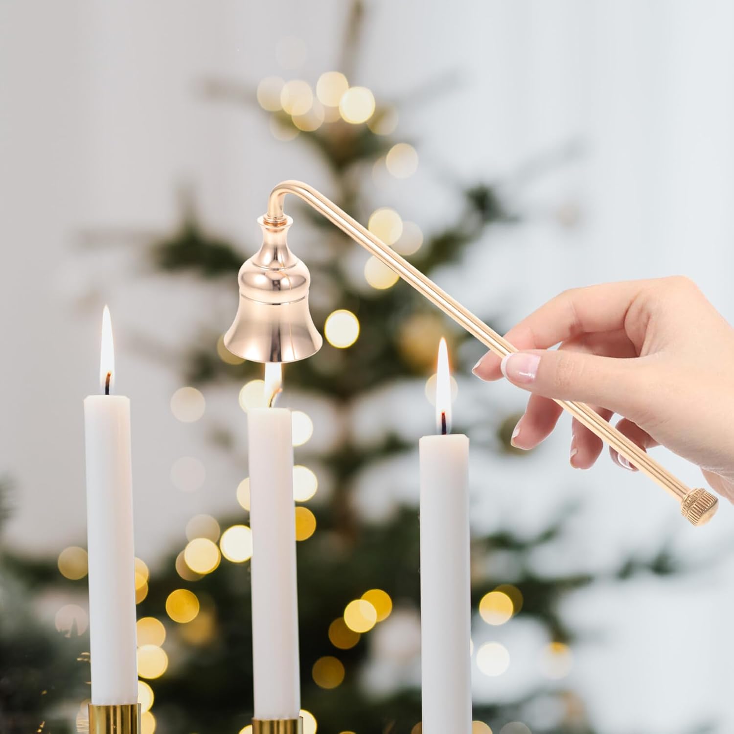 Cabilock Vintage Candle Snuffer with Long Handle