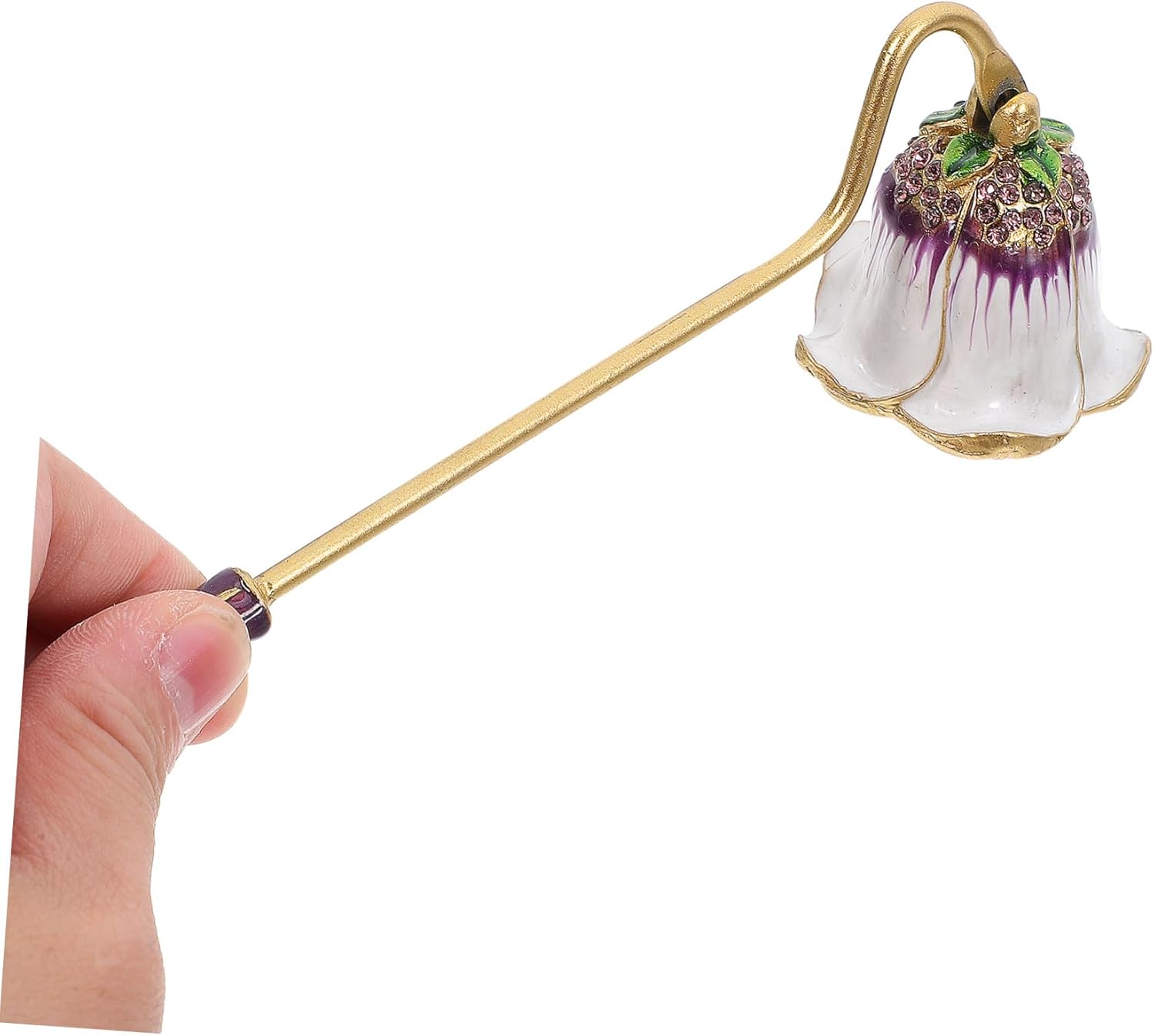Unique Rhinestone Candle Snuffer Flame Extinguisher for Scented Aromatherapy Candles Lightweight Design
