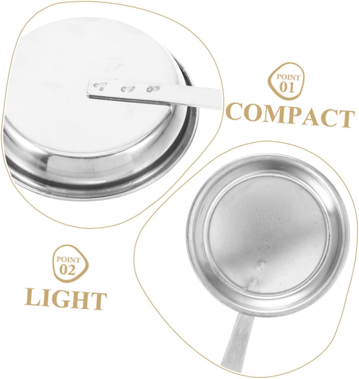 Ciieeo 5pcs Stainless Steel Candle Snuffer Set