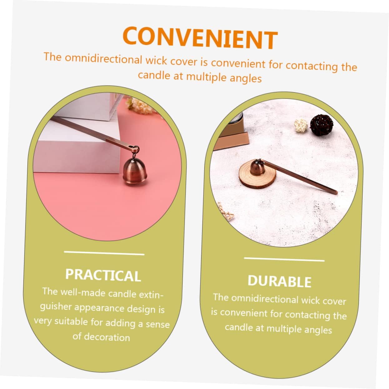 Elegant Long Handled Candle Snuffer for Aromatherapy Decor