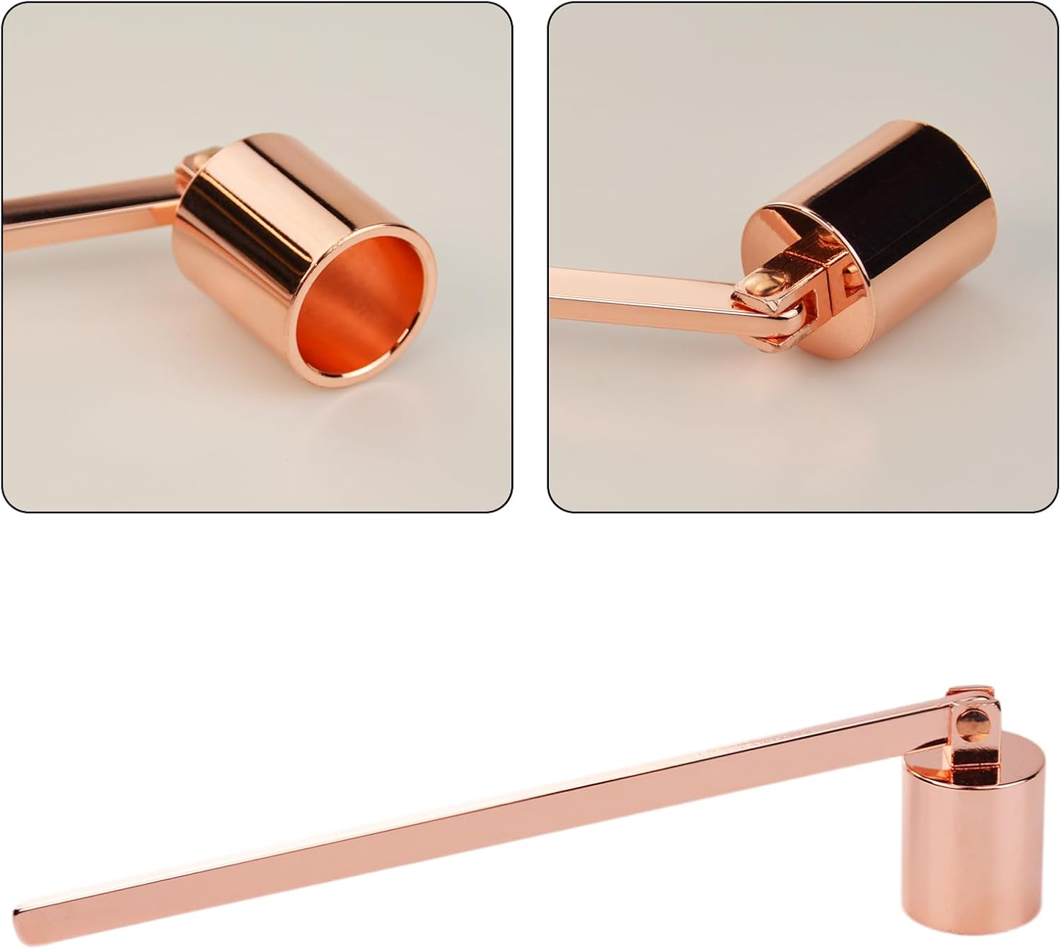 Rose Gold Candle Snuffer with Long Handle 1