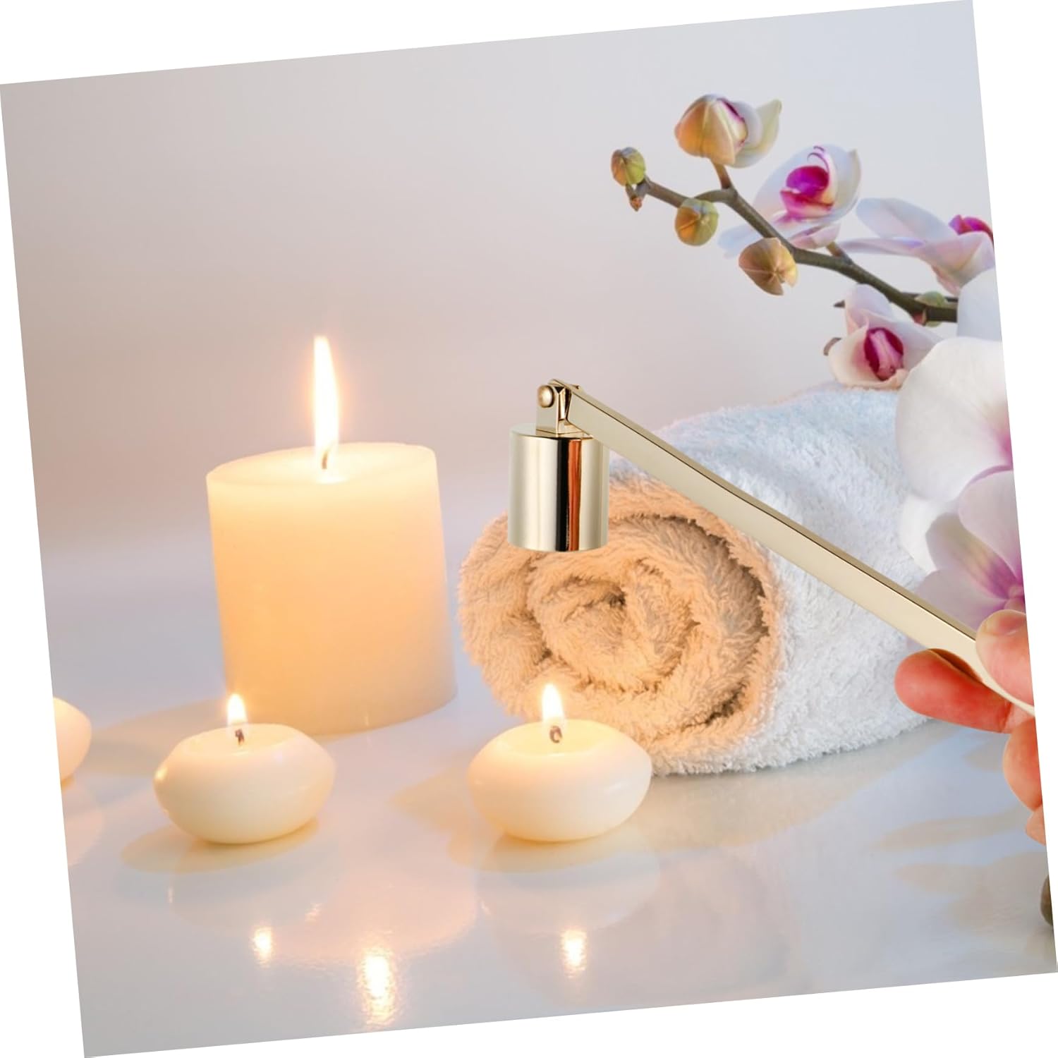1pc Stainless Steel Candle Snuffer Tool for Home and Professional Use