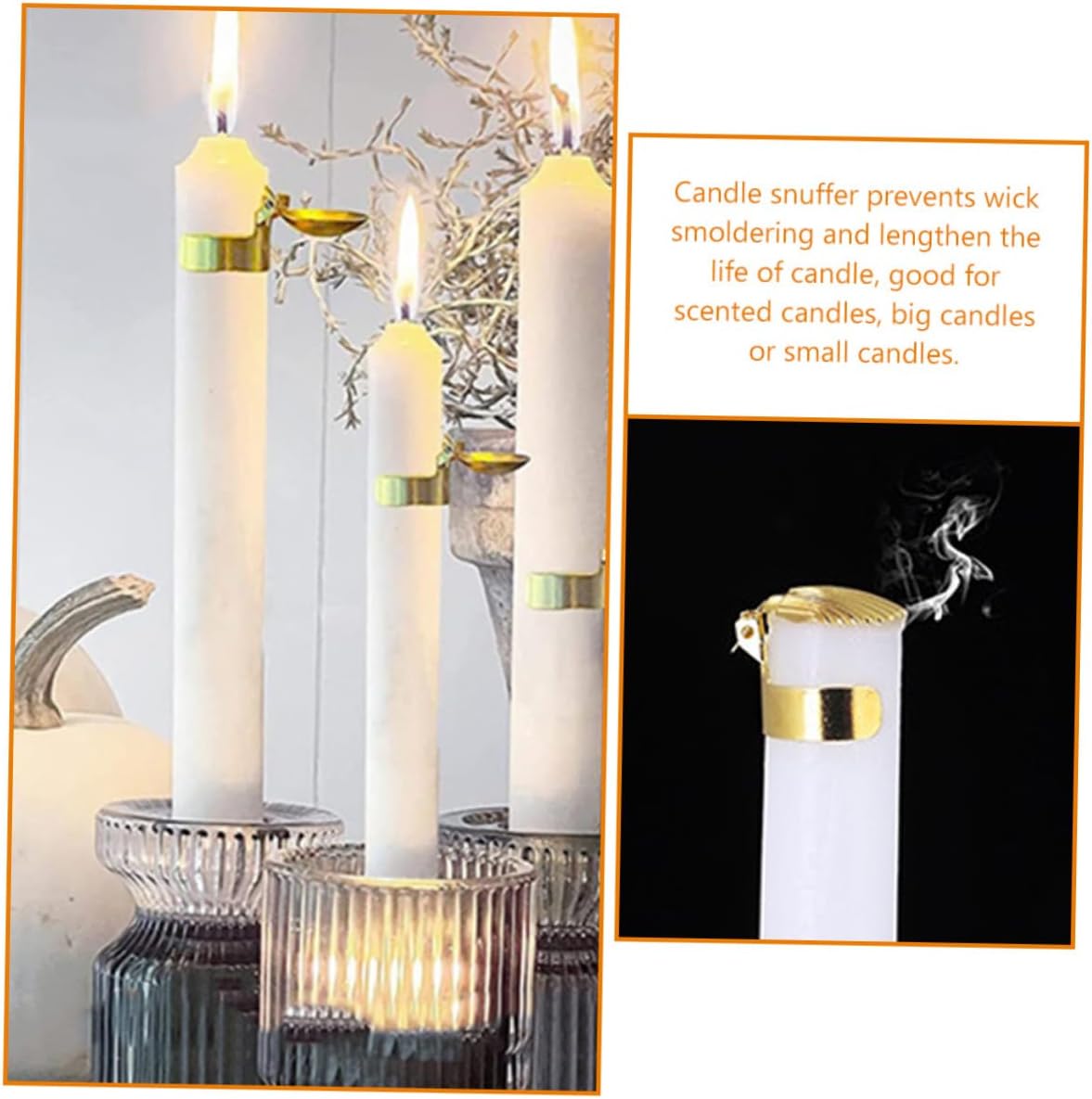 Zerodeko 4pcs Automatic Candle Snuffer Tool for Home Use