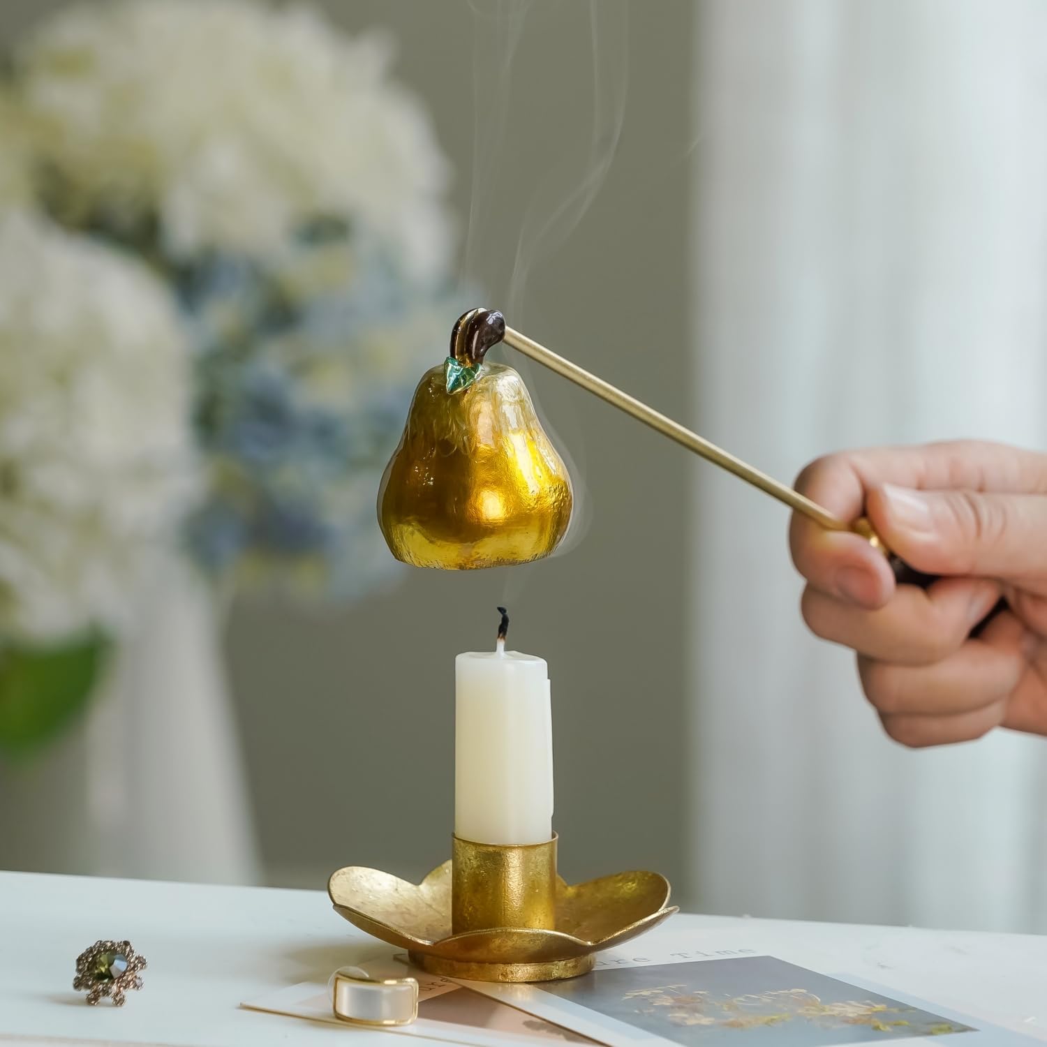 NIKKY HOME Candle Snuffer with Long Handle