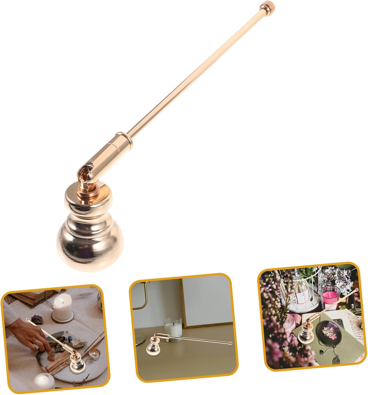 Iron Candle Snuffer Flame Extinguisher for Taper and Pillar Candles