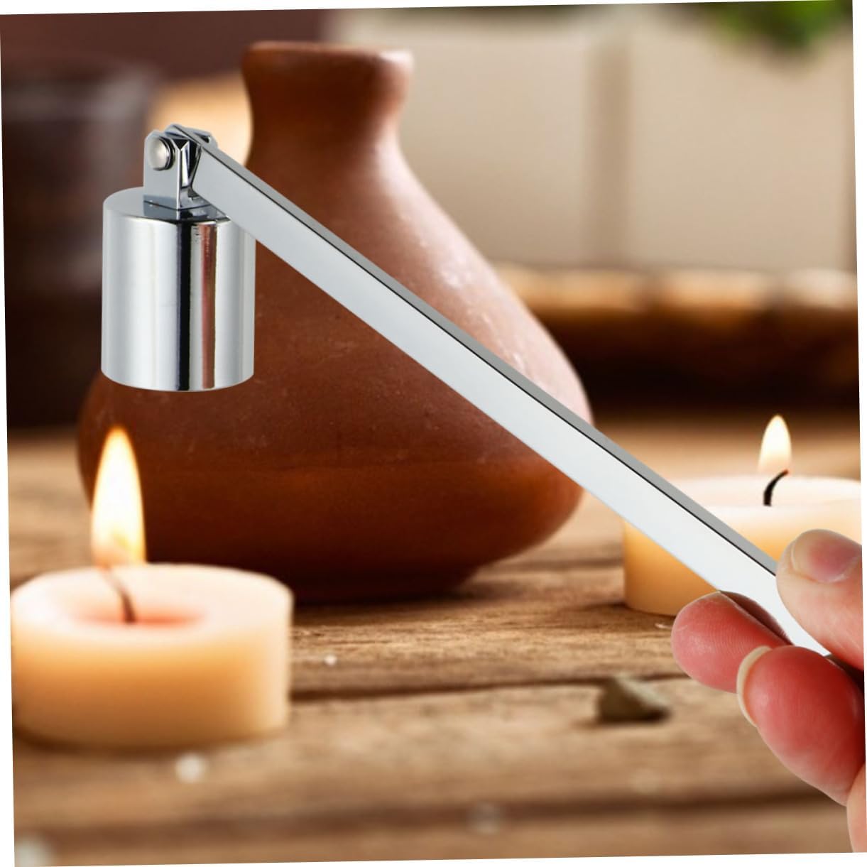 2pcs Alloy Candle Putters Snuffers for Tea Lights Aromatherapy