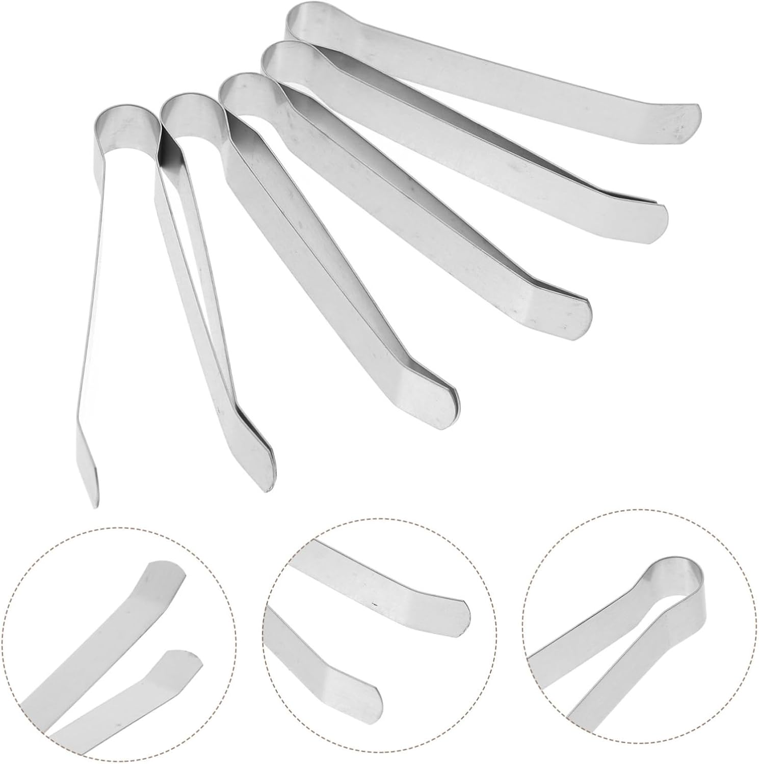 5PCS Stainless Steel Candle Wick Clips for Safe Dousing and Trim