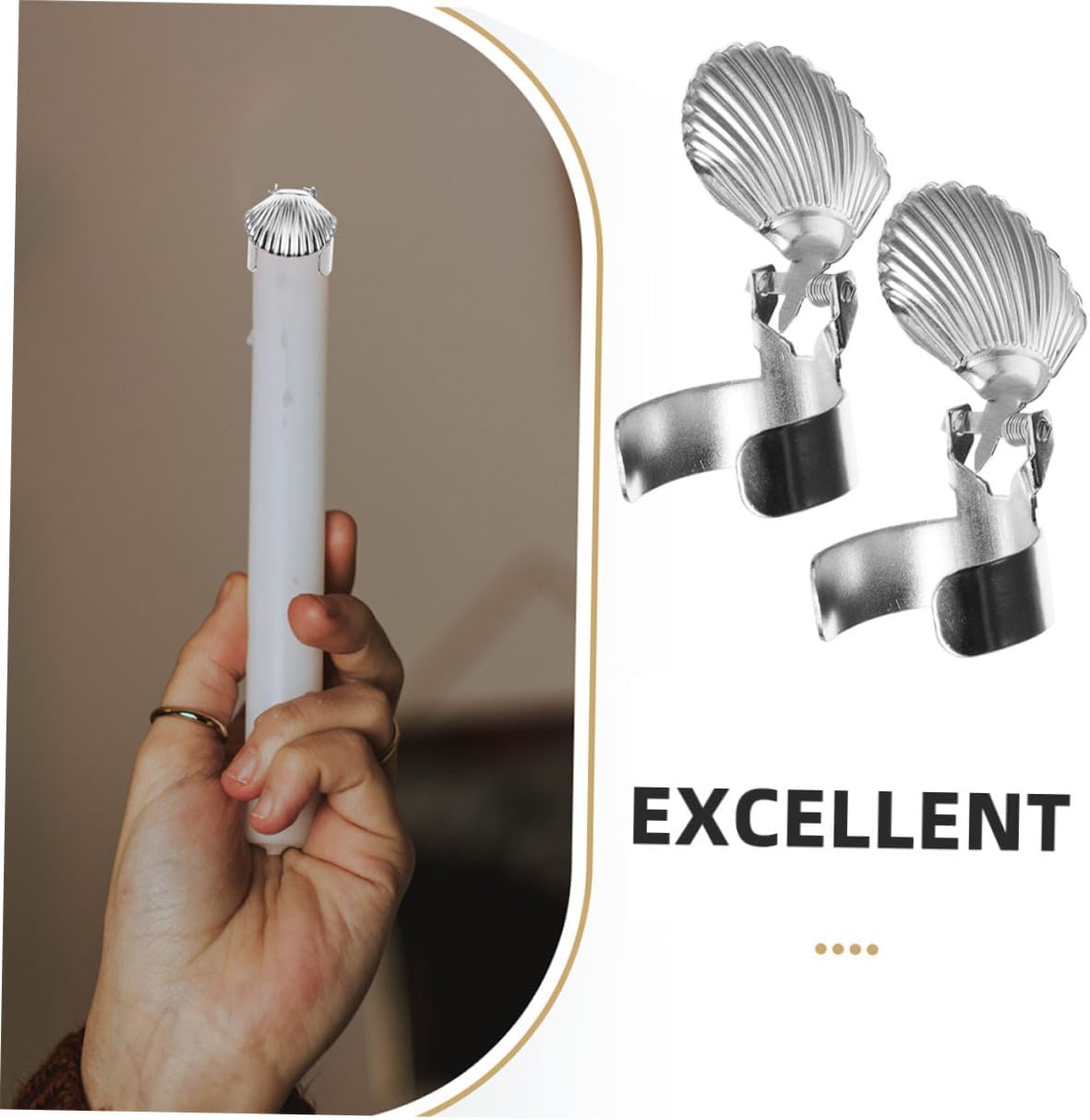 Zerodeko Metal Candle Snuffer Flame Extinguisher Tool