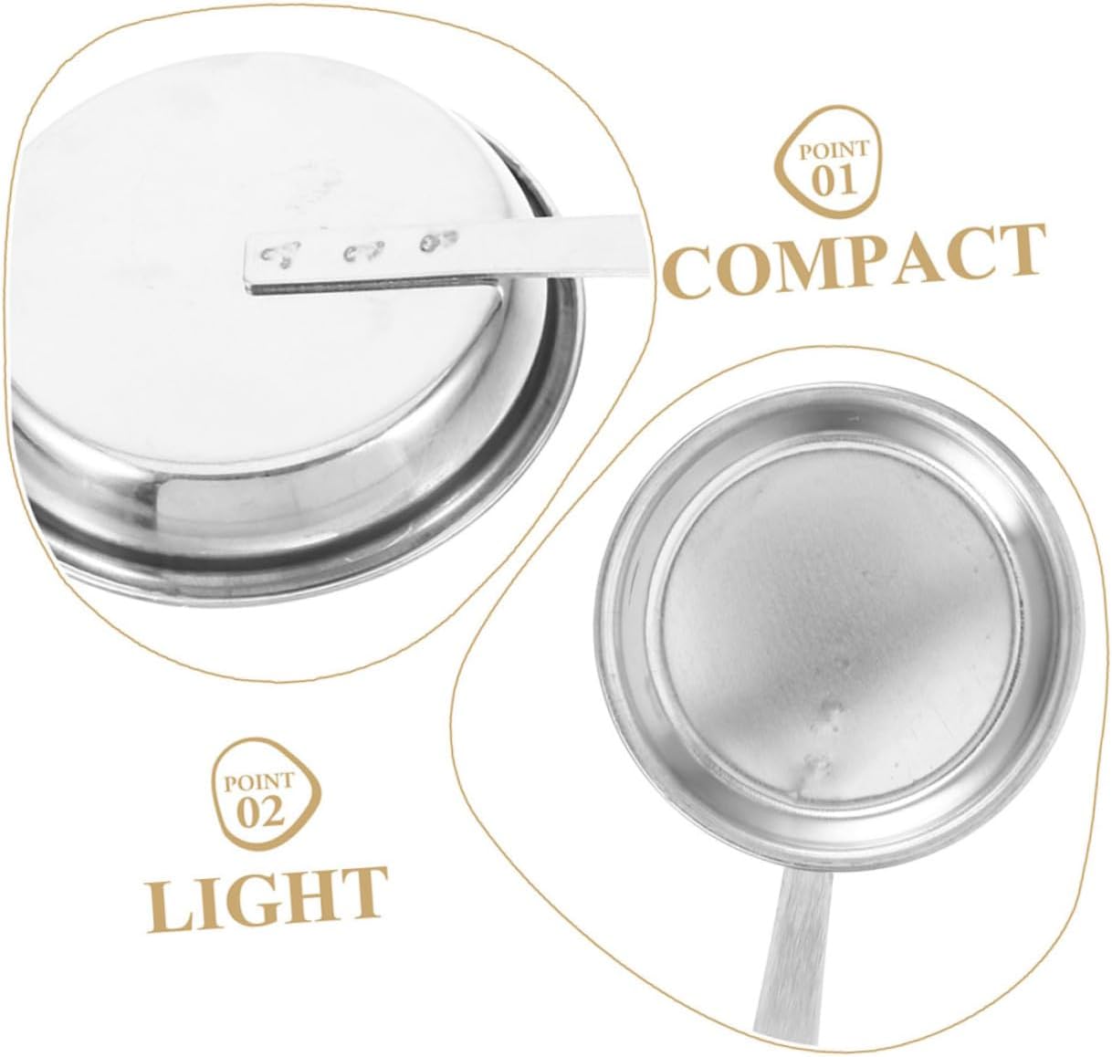 2pcs Stainless Steel Candle Snuffers with Long Handles