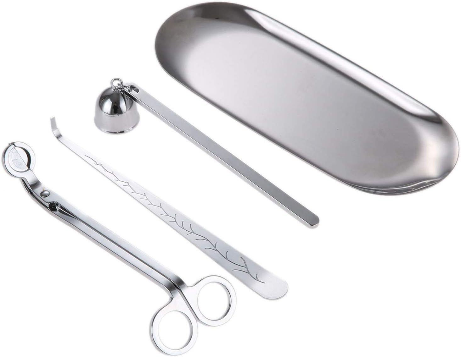MUXSAM 4 in 1 Candle Care Accessory Set with Storage Tray