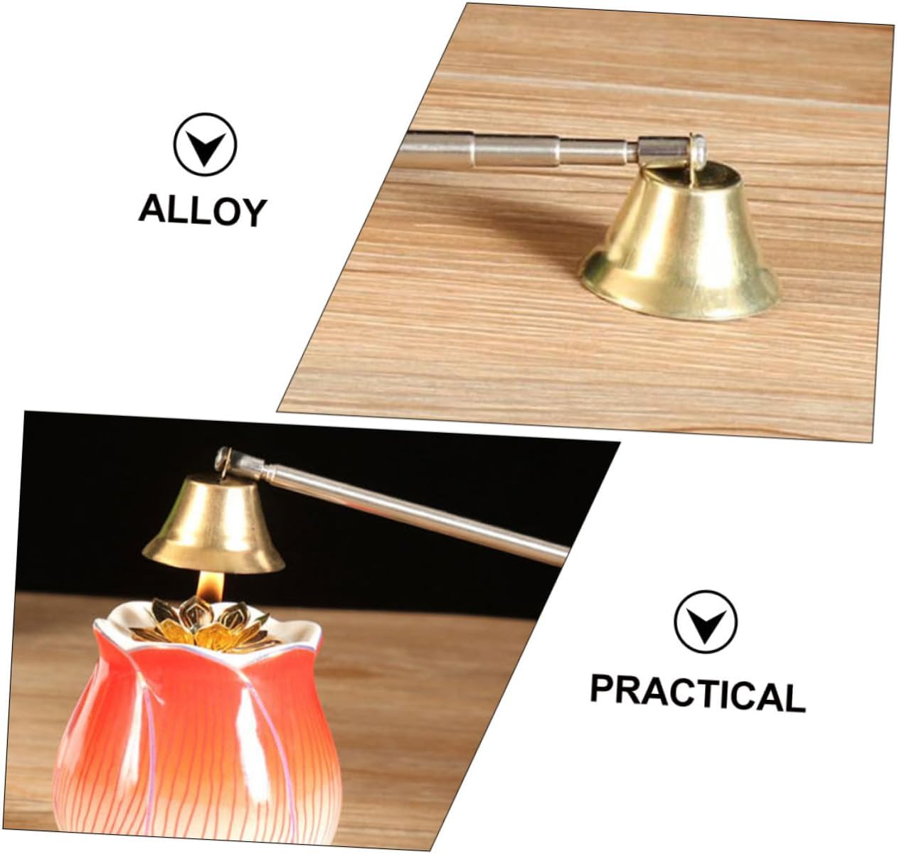 GOOHOCHY Candle Snuffer Long Handle Flaming Extinguisher