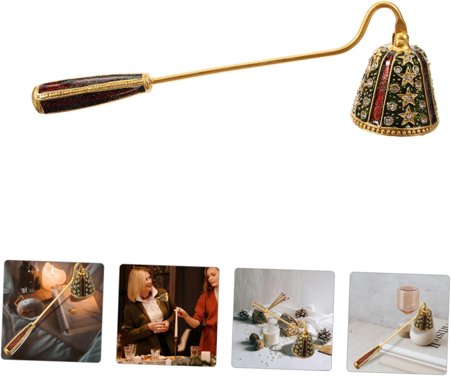 Happyyami Portable Candle Snuffer with Rhinestones