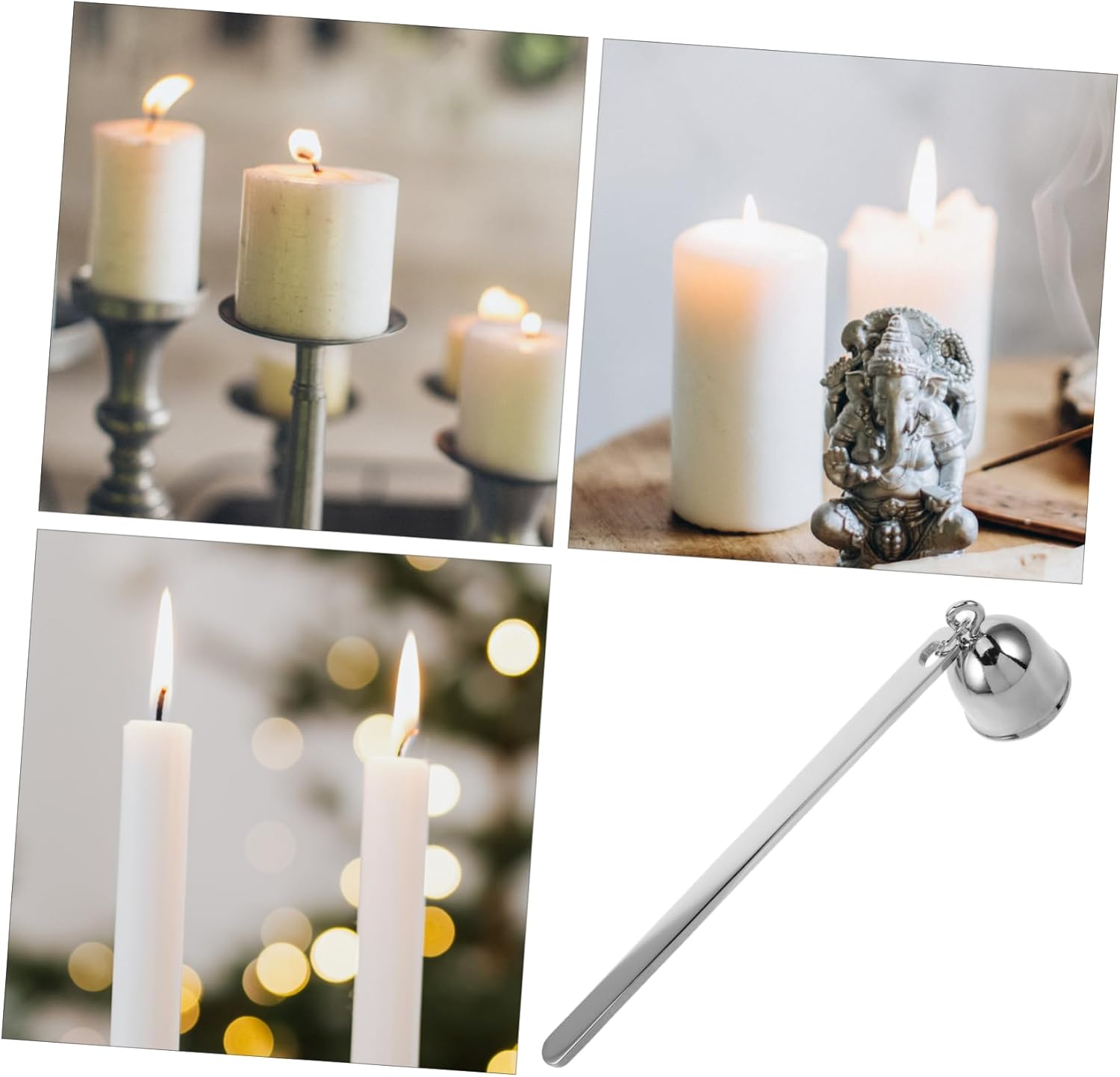 RORPOIR Stainless Steel Candle Snuffer with Handle
