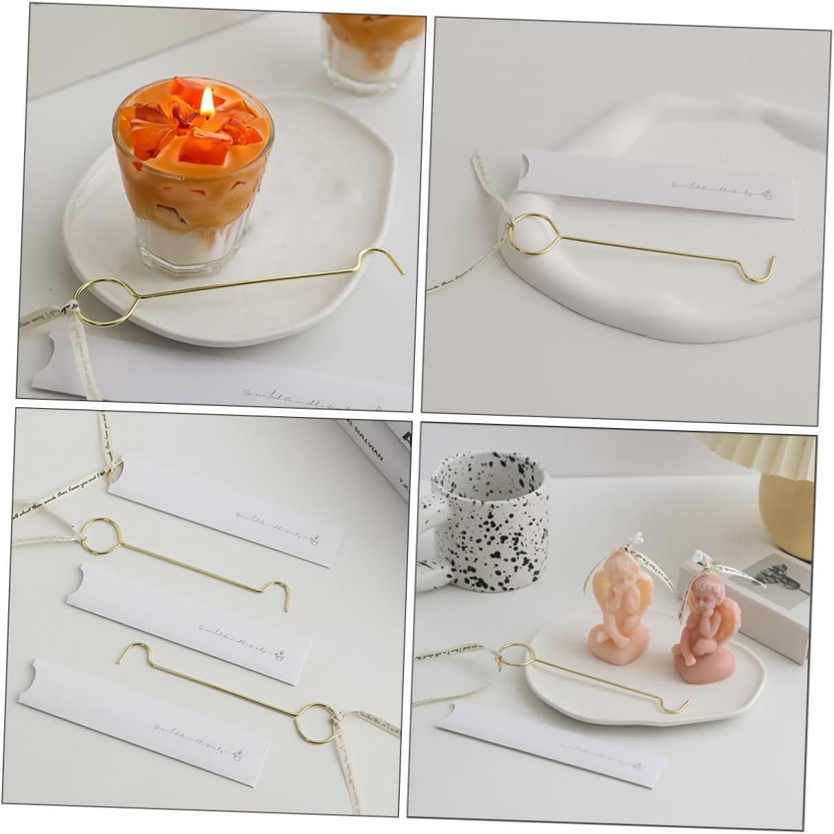 STOBAZA 2Pcs Candle Wick Snuffer Hooks for Aromatherapy and Tea Light Candles