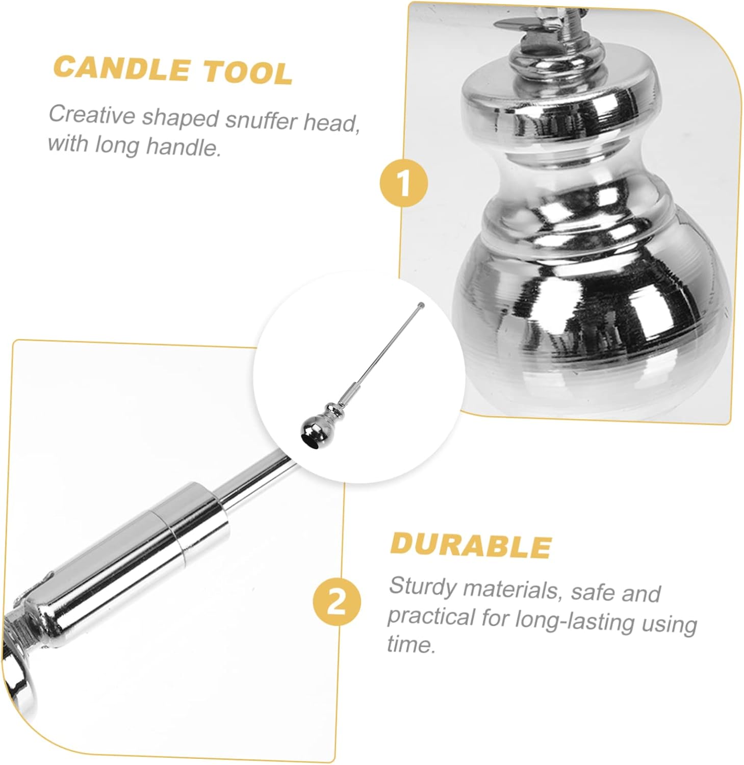 Automatic Candle Flame Snuffer with Long Handle