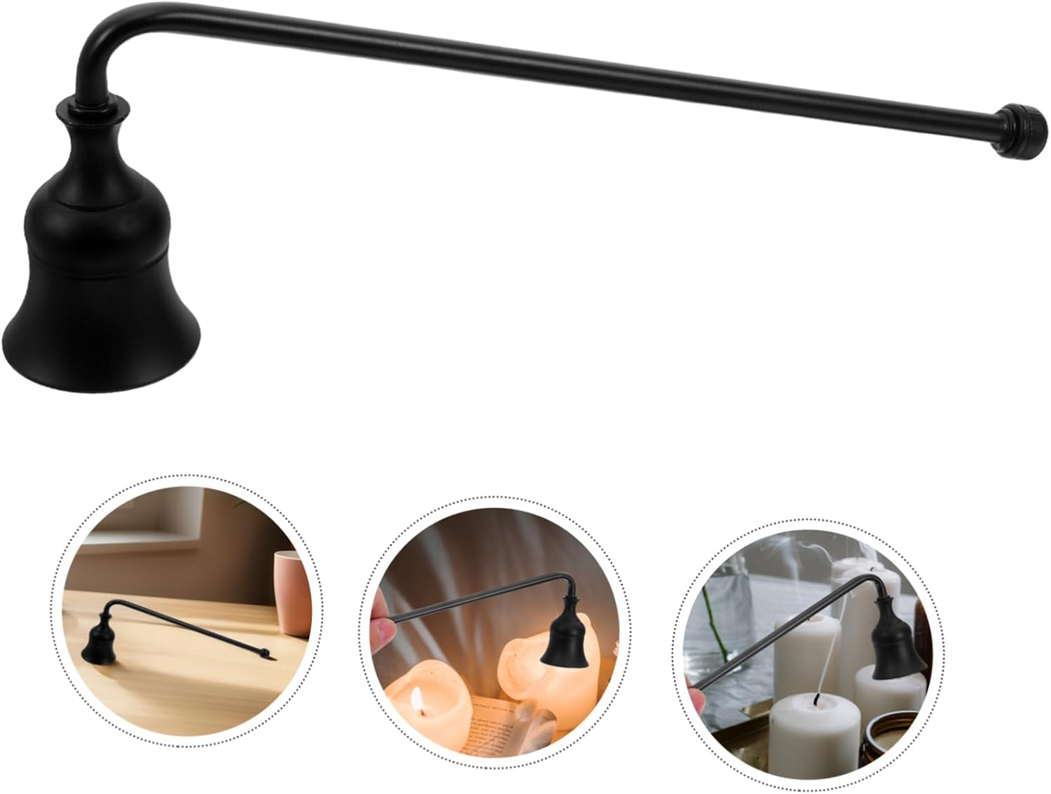 Zerodeko Flame Snuffer Candle Extinguisher with Handle