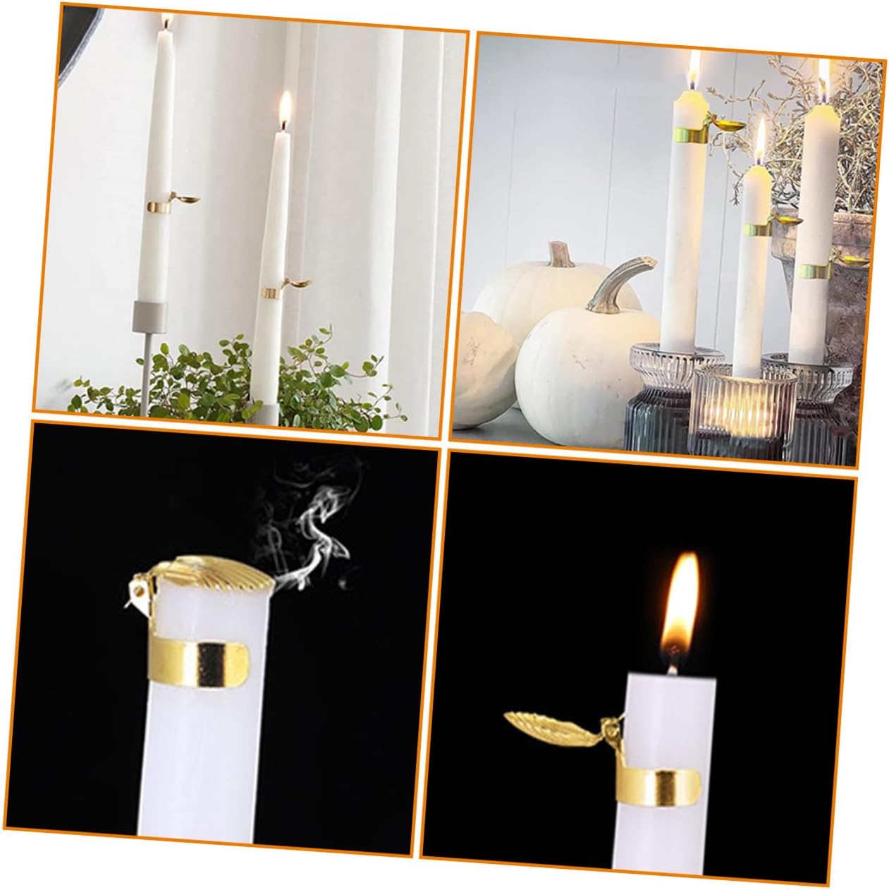4Pcs Candle Snuffer Elegant Shell Design for Home Use