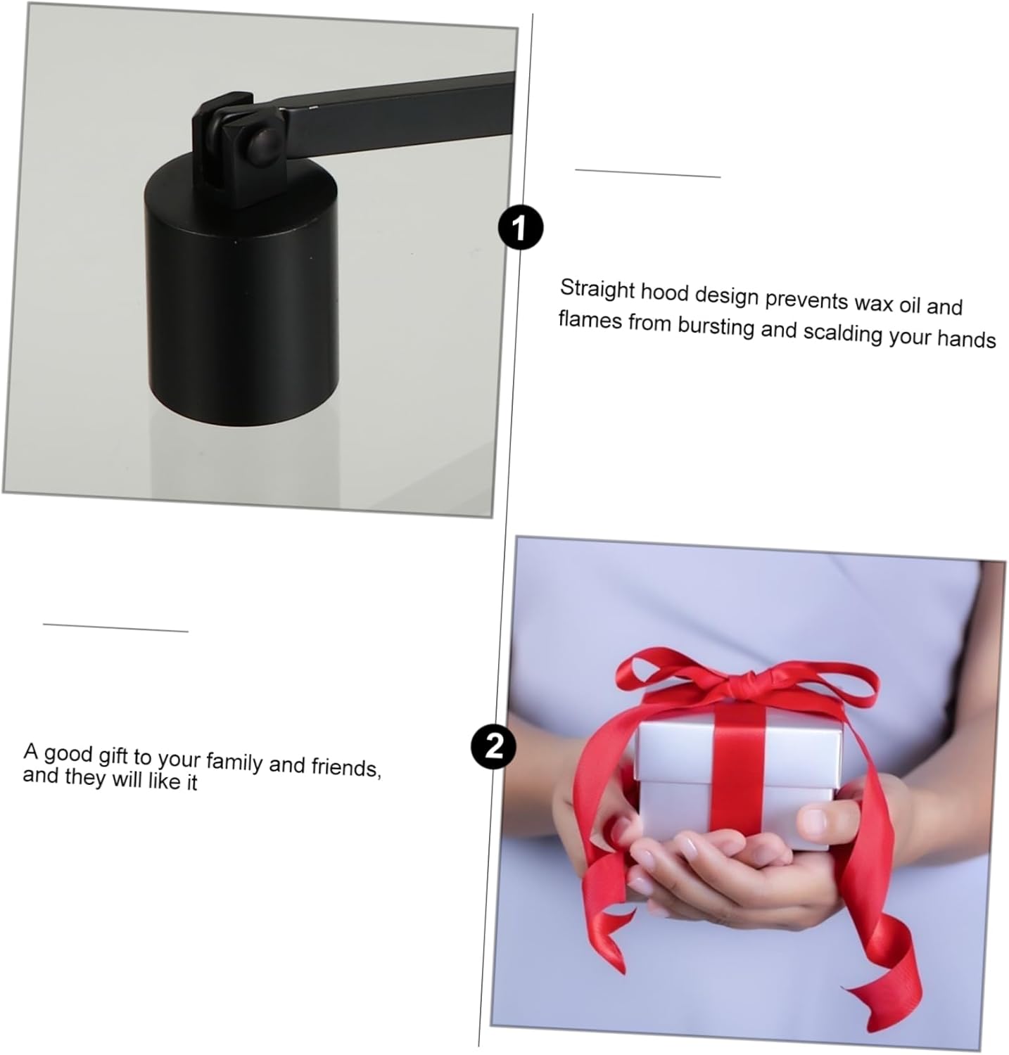 Stainless Steel Candle Snuffer Tool for Safe and Easy Wax Cleanup