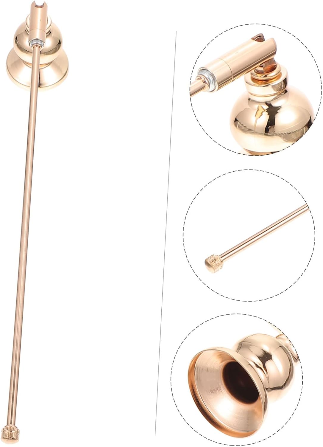 Cabilock Candle Snuffer with Long Handle for Safe Flame Extinguishing