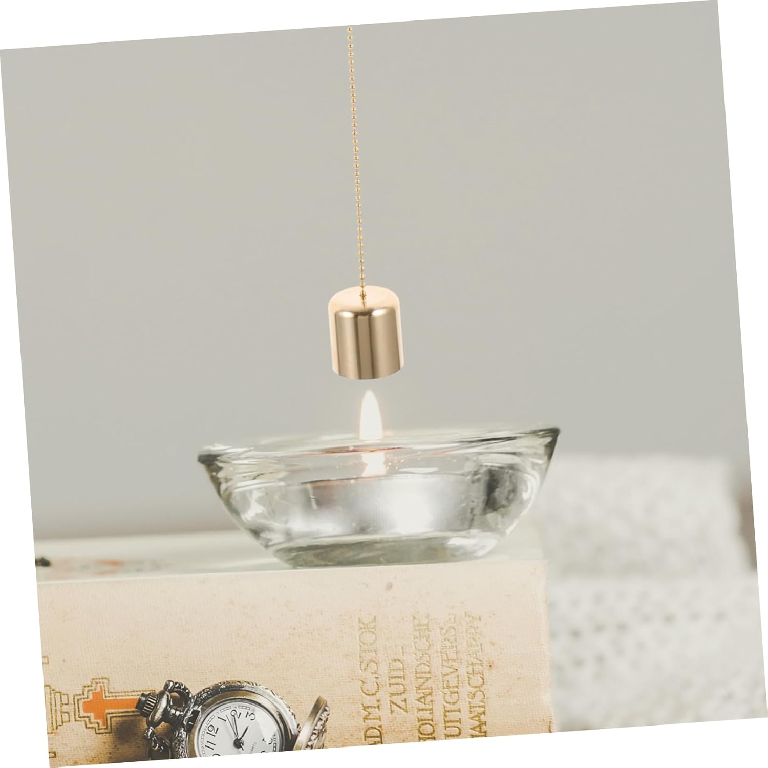 ERINGOGO 4pcs Brass Candle Snuffers with Unique Design