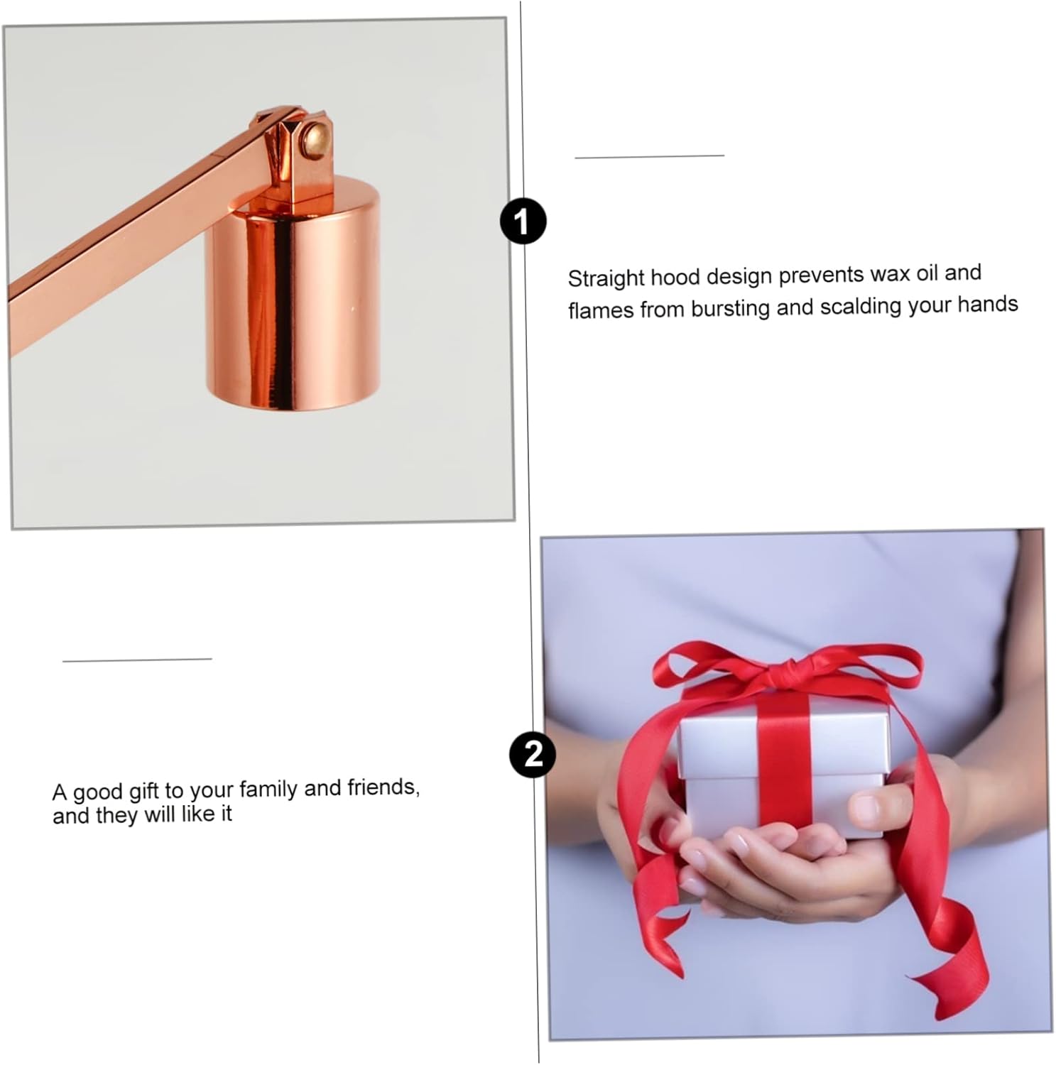 1Pc Candle Snuffer with Long Handle for Safe Extinguishing