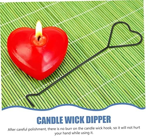 4pcs Heart Design Candle Wick Dipper and Snuffer Hooks for Home Use