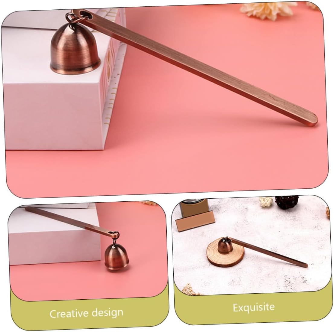 Elegant Long Handled Candle Snuffer for Aromatherapy Decor