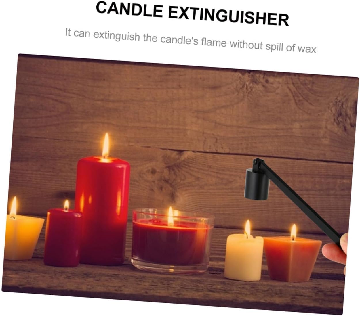 2pcs Alloy Candle Snuffer for Safe Extinguishing