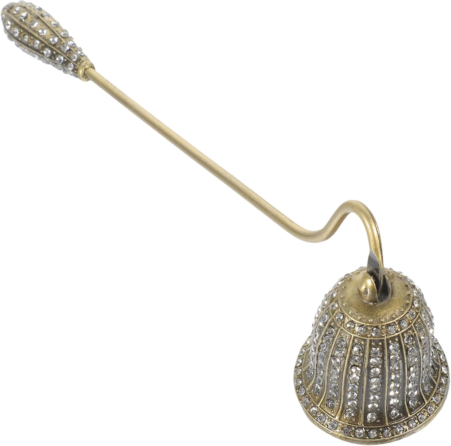 Unique Vintage Candle Snuffer with Rhinestone Inlay