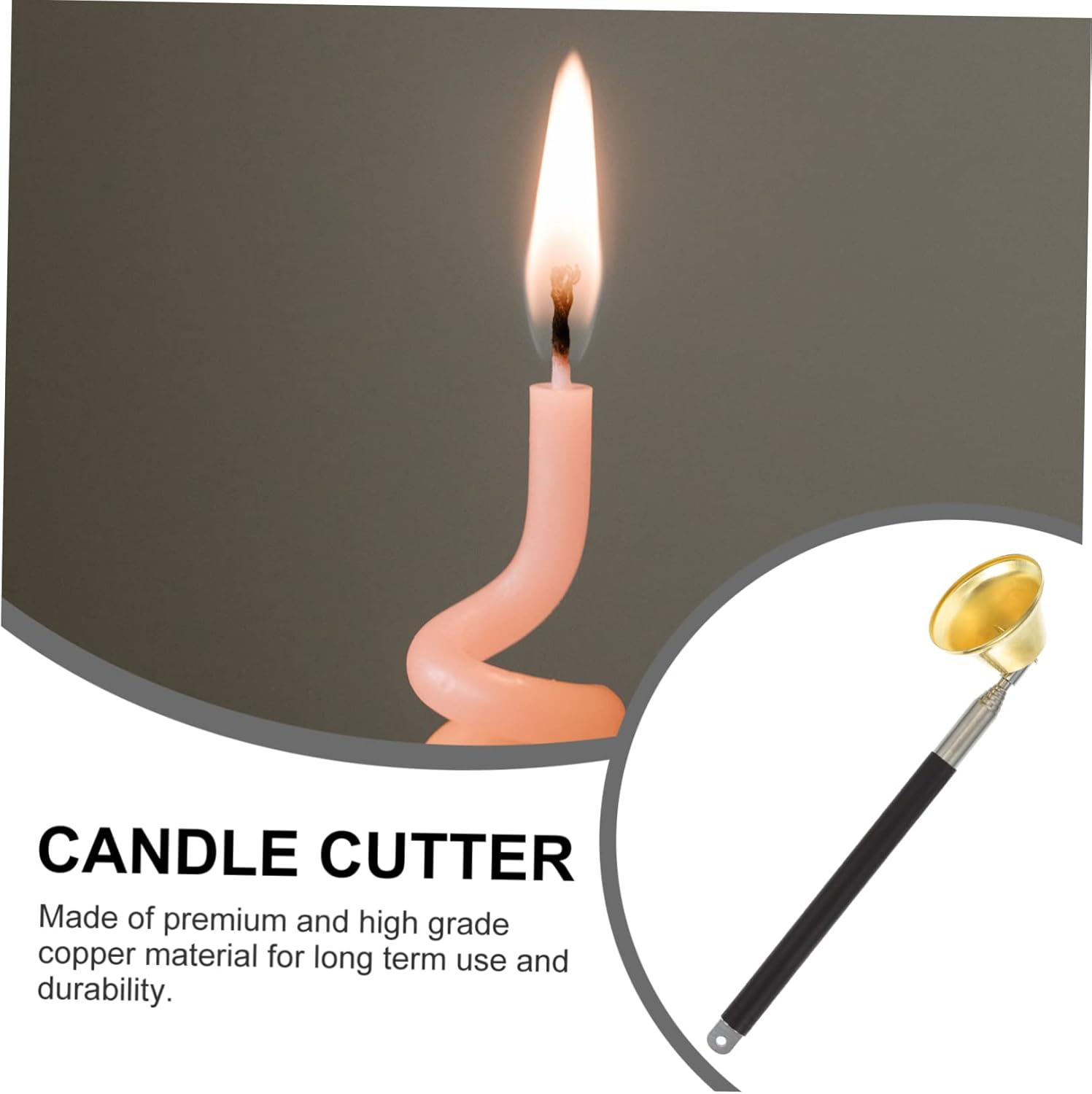 1pc Bell-Shaped Candle Snuffer Fire Extinguisher