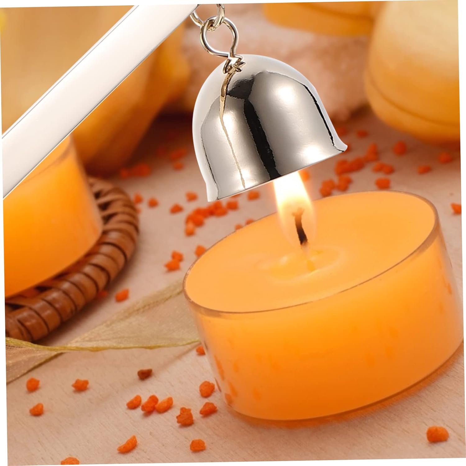 Elegant Long Handle Candle Snuffer Wick Extinguisher for Swedish Flames