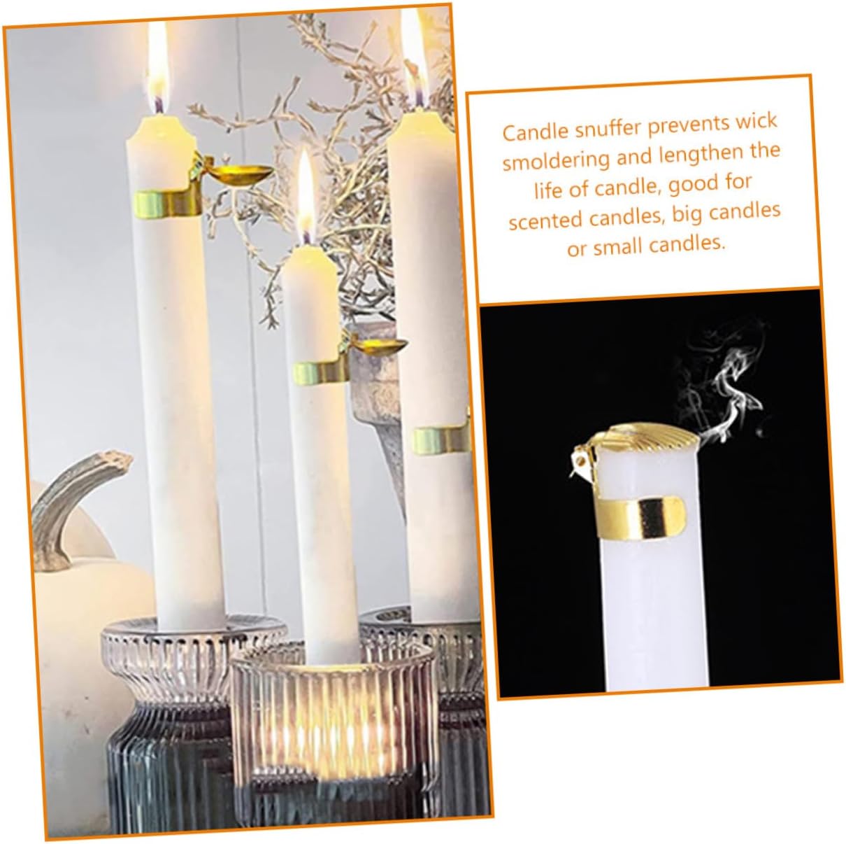 4Pcs Candle Snuffer Elegant Shell Design for Home Use