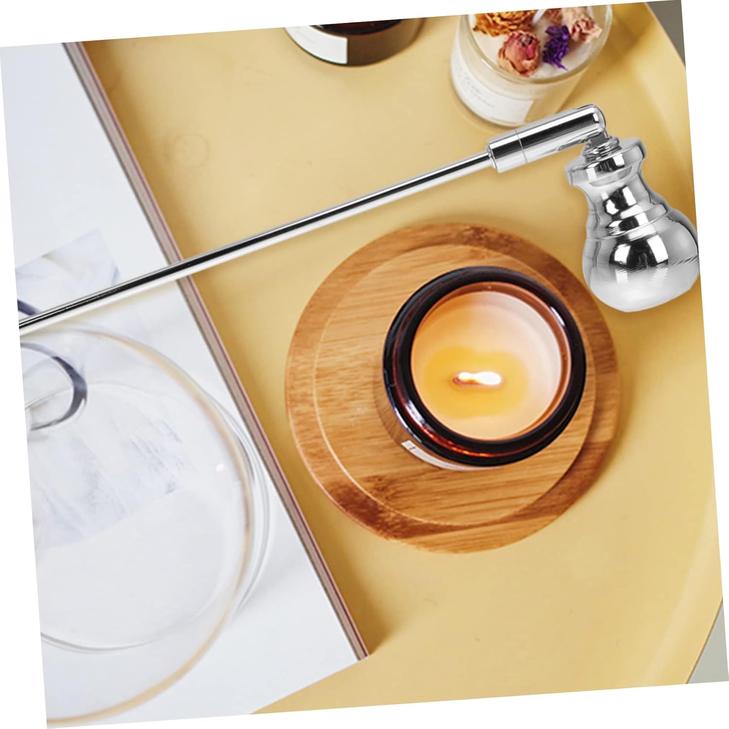 Automatic Candle Flame Snuffer with Long Handle