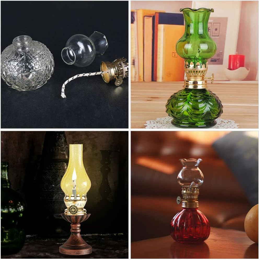 Yardwe 4Pcs Oil Lamp Wick Replacement Holder