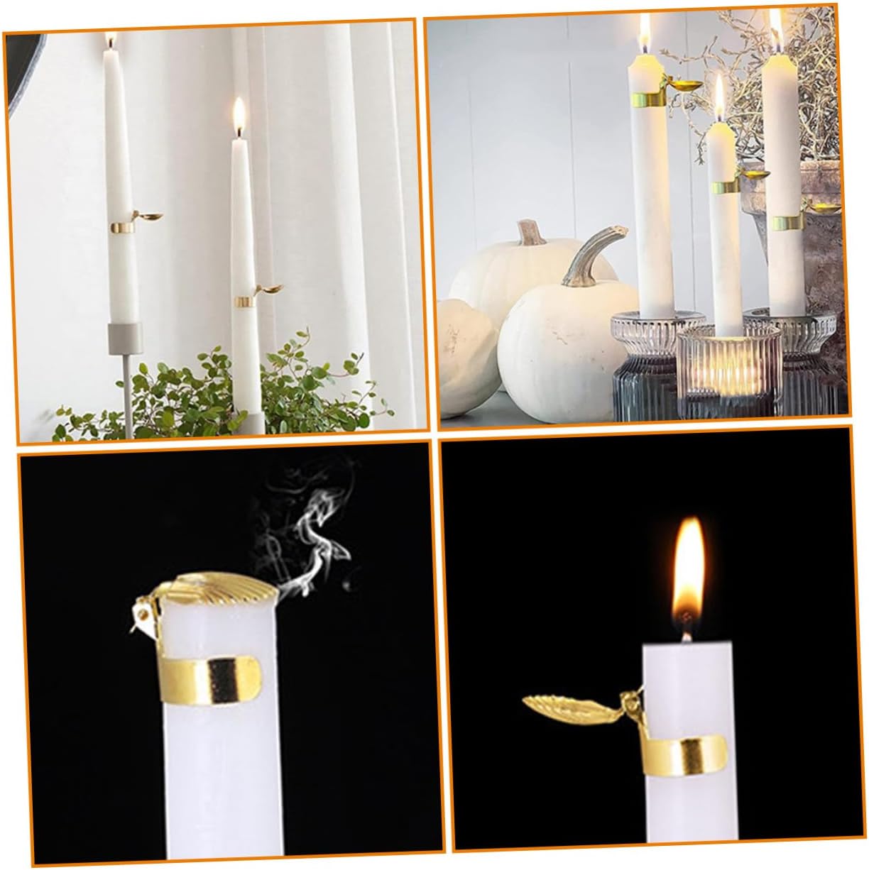 Happyyami 4pcs Scented Candle Flame Snuffer Tool