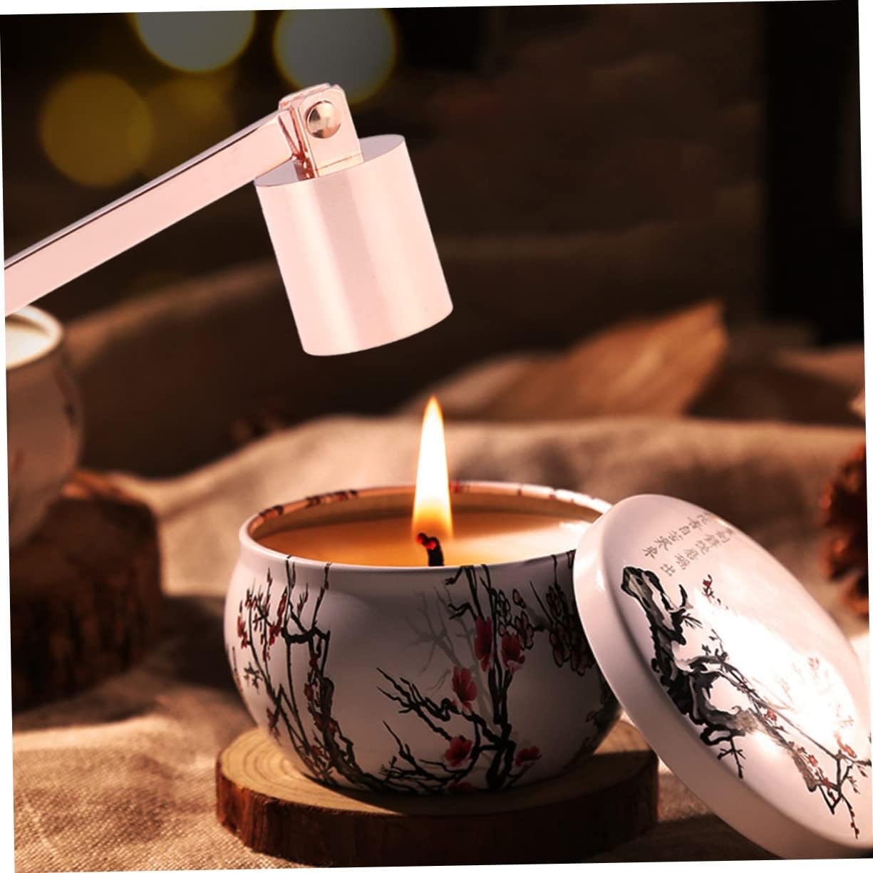 Rose Gold Stainless Steel Candle Snuffer Set